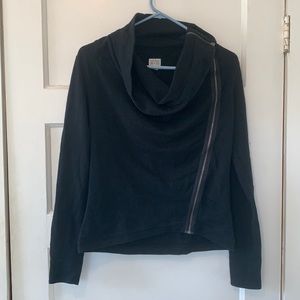 Black converse zip up